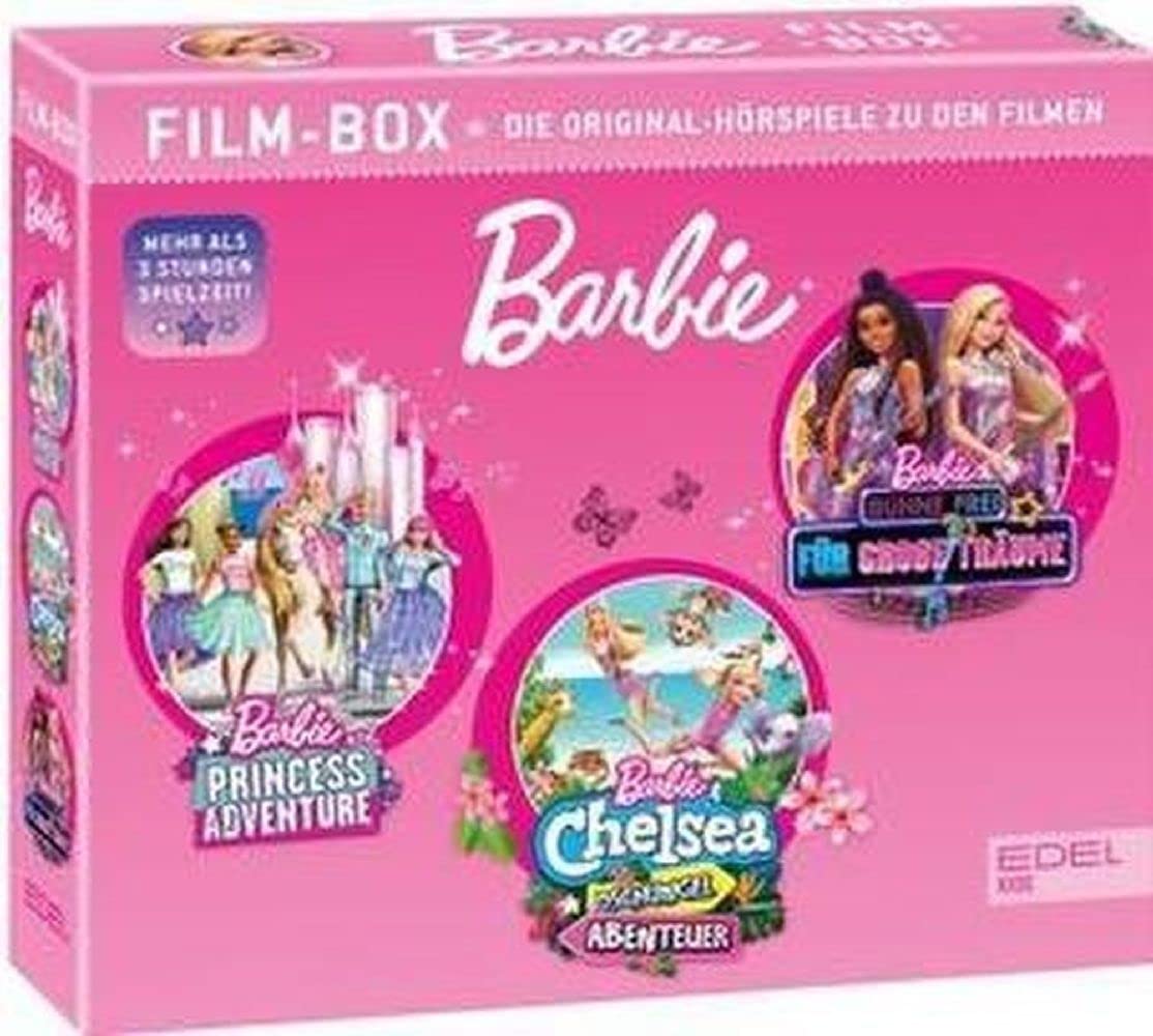 Barbie - Film-Box - Die Original-Hörspiele zu den Filmen: Princess Adventure, Bühne frei für große Träume, Barbie & Chelsea - Dschungel Abenteuer Children & Young People Audio Books