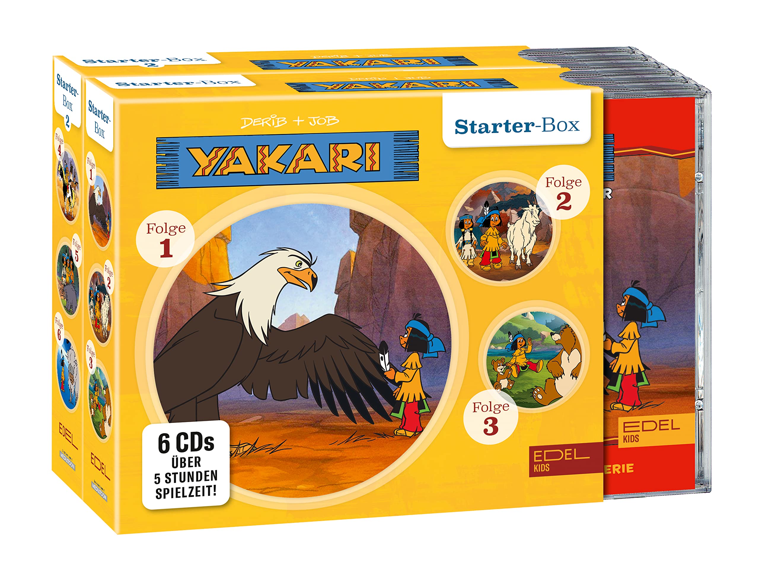 Yakari: Starter-Boxen 1+2 - Die Original-Hörspiele zur TV-Serie (6 CDs in zwei Boxen) Jazz