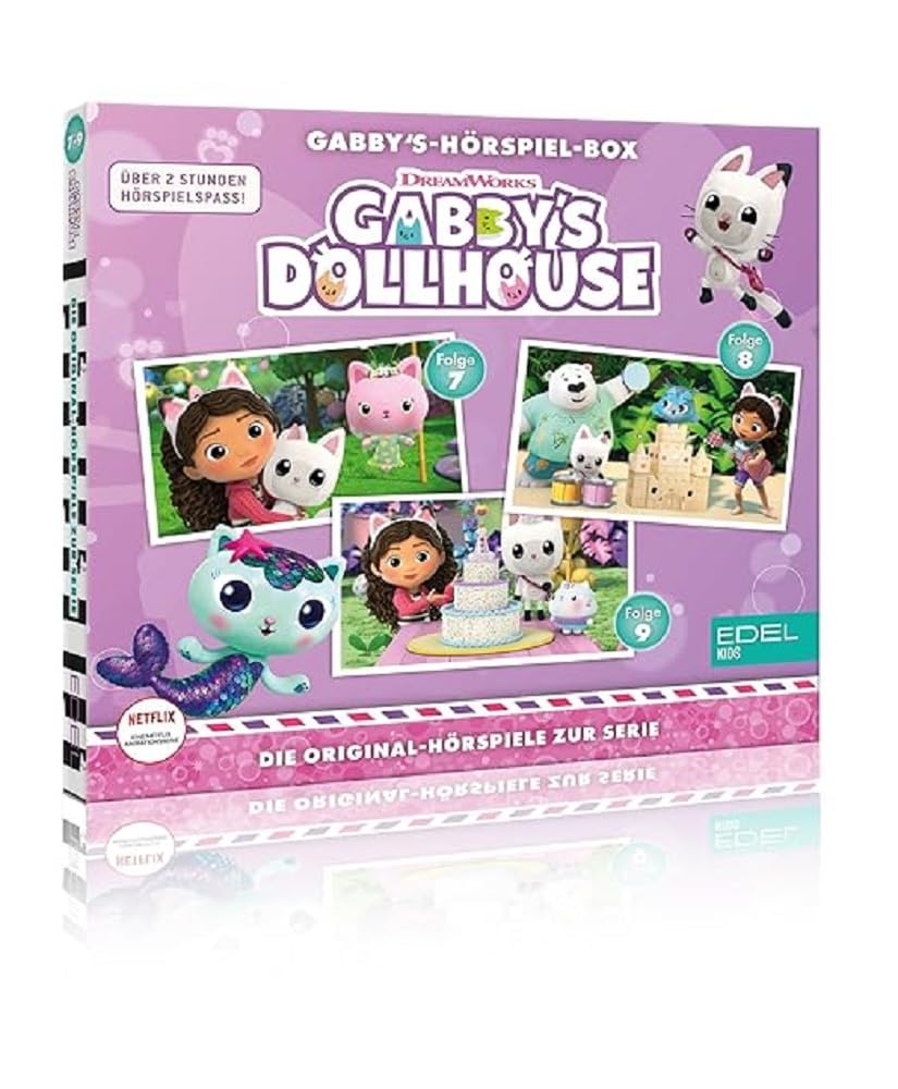 Gabby`s Dollhouse: Hörspiel-Box (Folge 7-9) - Die Original-Hörspiele zur Serie Children & Young People Audio Books