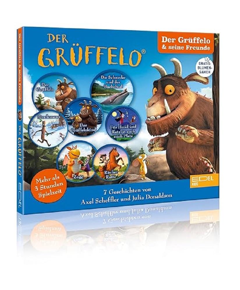 Der Grüffelo und seine Freunde - Die Original-Hörspiele zu den Filmen in einer Box mit GRATIS Blumensamen Children & Young People
