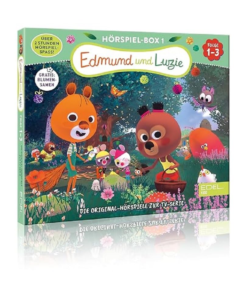 Edmund und Luzie: Die Hörspiel-Box mit den Folgen 1 - 3 - Die Original-Hörspiele zur TV-Serie mit GRATIS Blumensamen Children & Young People Audio Books