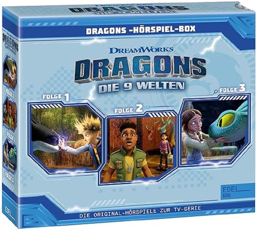 Dragons - Die 9 Welten: Die Hörspiel-Box mit den Folgen 1 - 3 - Die Original-Hörspiele zur TV-Serie mit GRATIS Blumensamen Children & Young People
