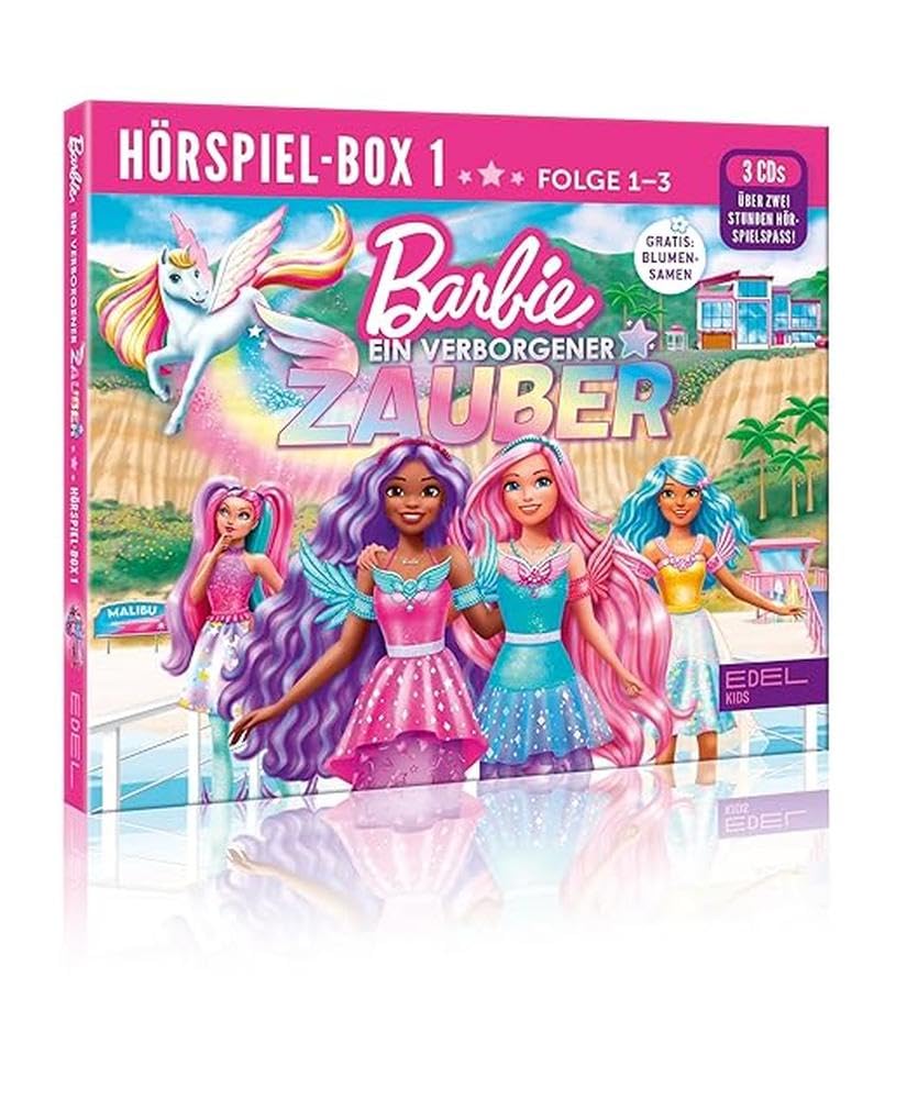 Barbie - Ein verborgener Zauber: Hörspiel-Box (Folge 1 - 3) - Die Original-Hörspiele zur TV-Serie mit GRATIS Blumensamen Children & Young People Audio Books
