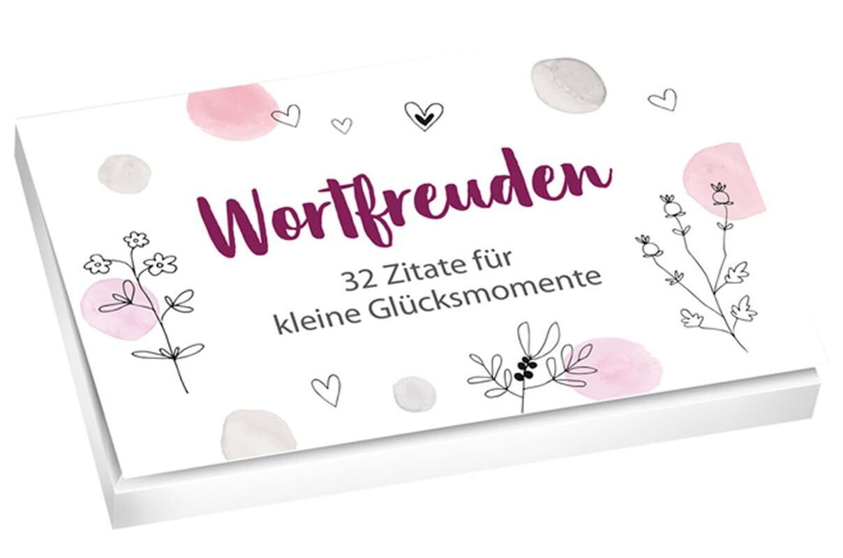Wortfreuden - Textkarten: 32 Zitate für kleine Glücksmomente Living & Furnishing