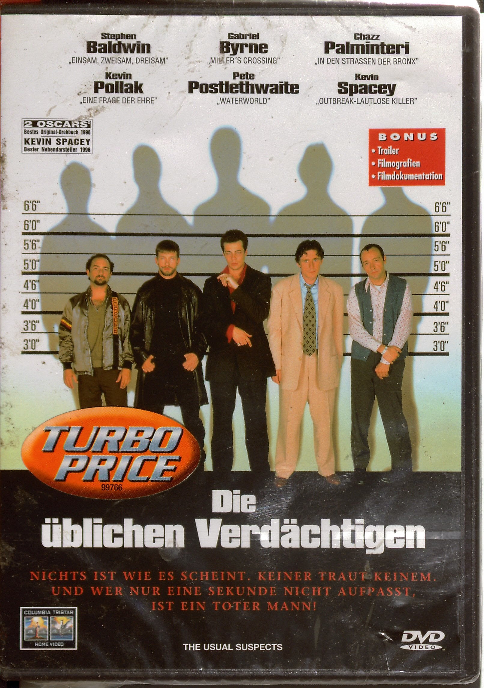 Die üblichen Verdächtigen, 1 DVD. The Usual Suspects, 1 DVD, dtsch., engl. u. russ. Version: ca. 80 Min. Films