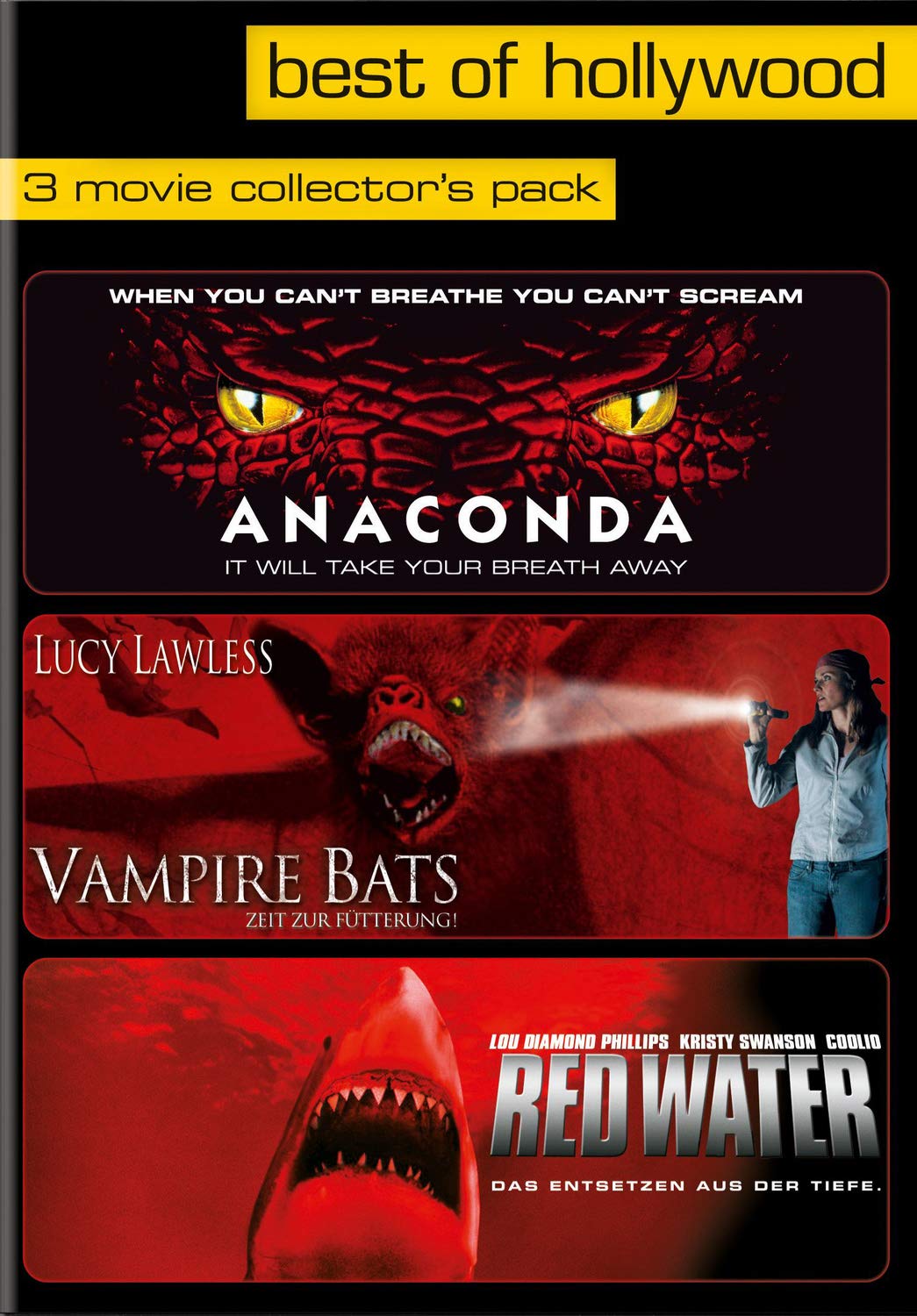 Best of Hollywood - 3 Movie Collector's Pack: Anaconda / Vampire Bats / Red Water Films