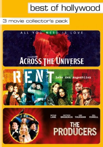 Across The Universe / Rent / The Producers, 3 DVDs Films