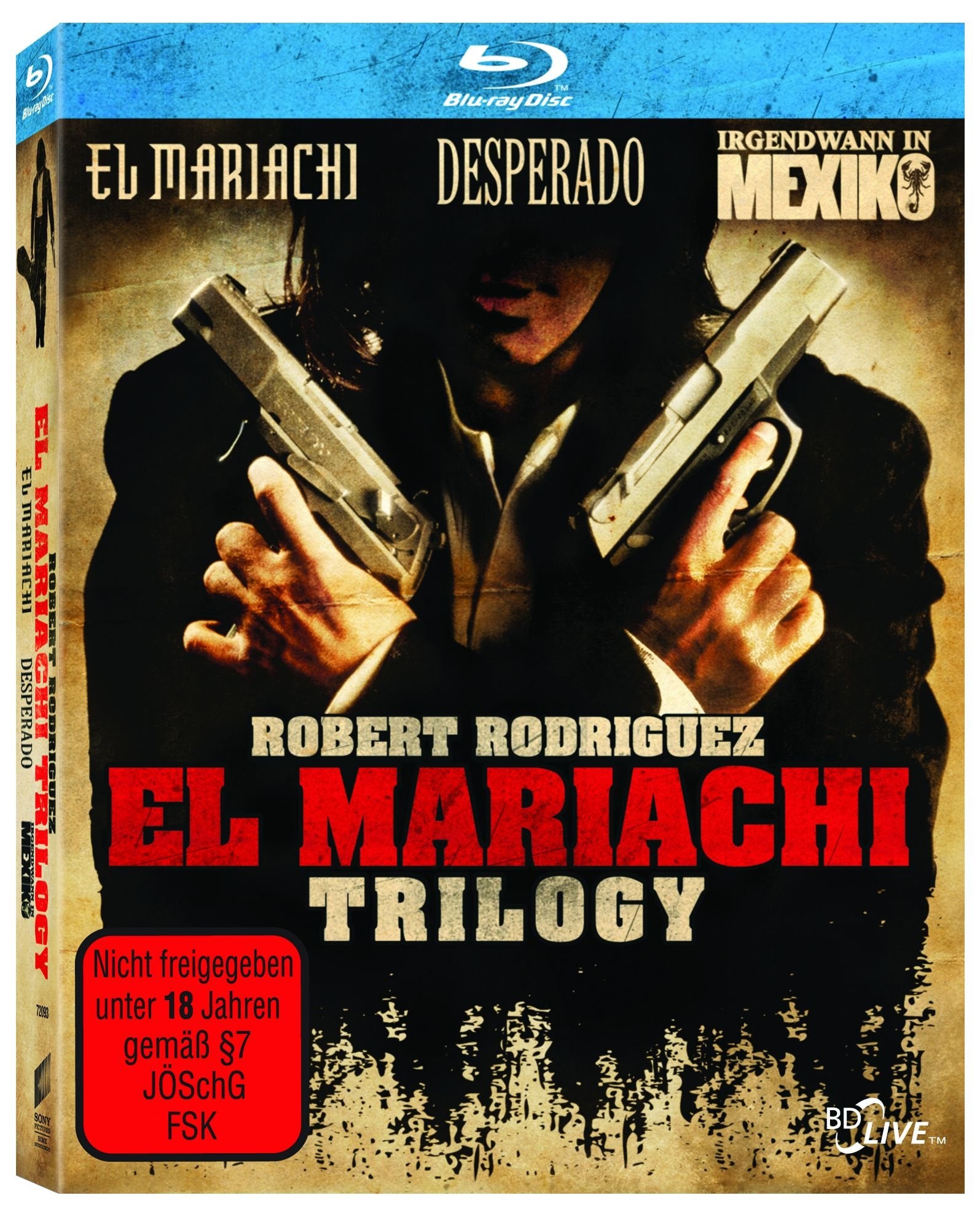 El Mariachi Trilogy (Desperado/El Mariachi/Irgendwann in Mexiko) Films