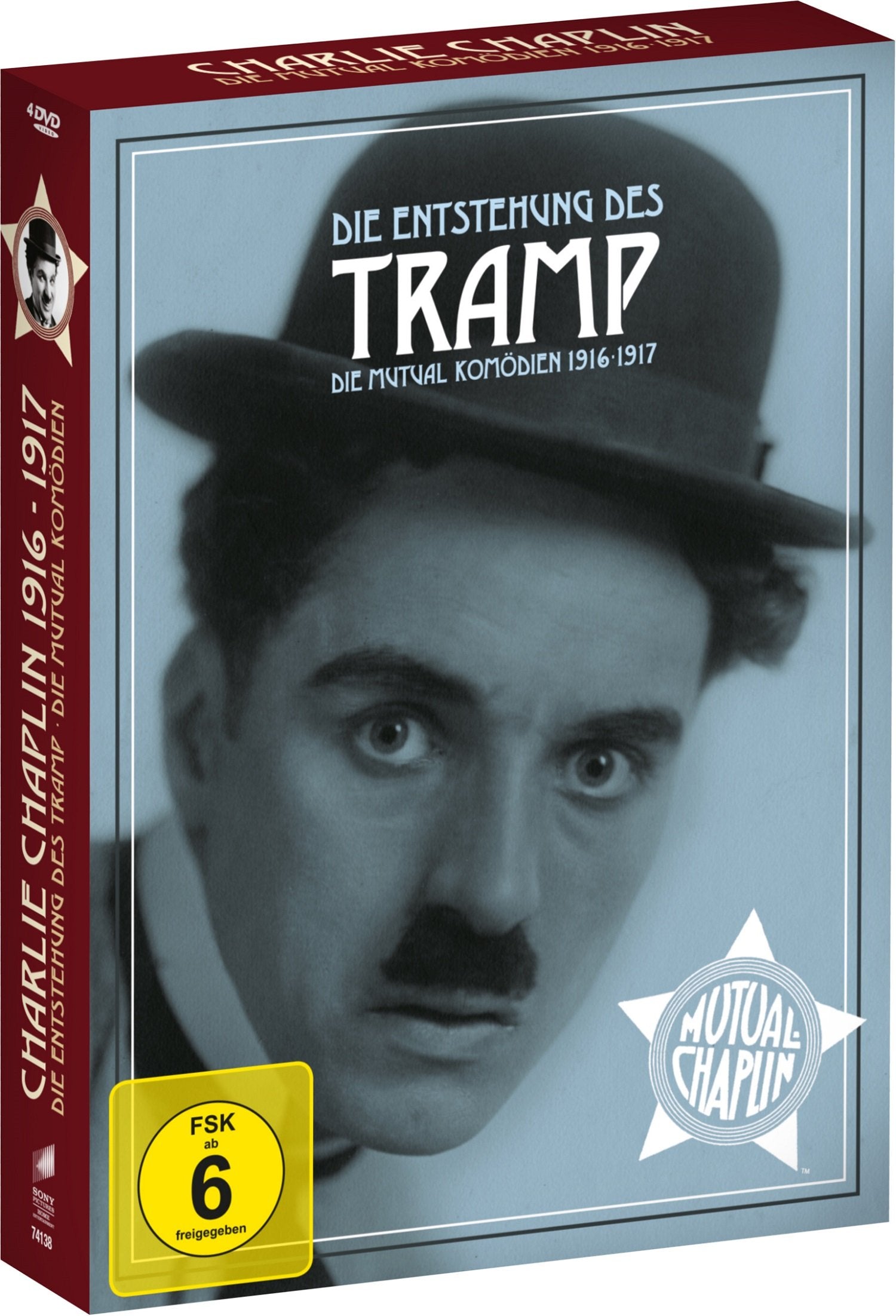 Die Entstehung des Tramp - Die Mutual Komödien 1916-1917,4 DVDs Films