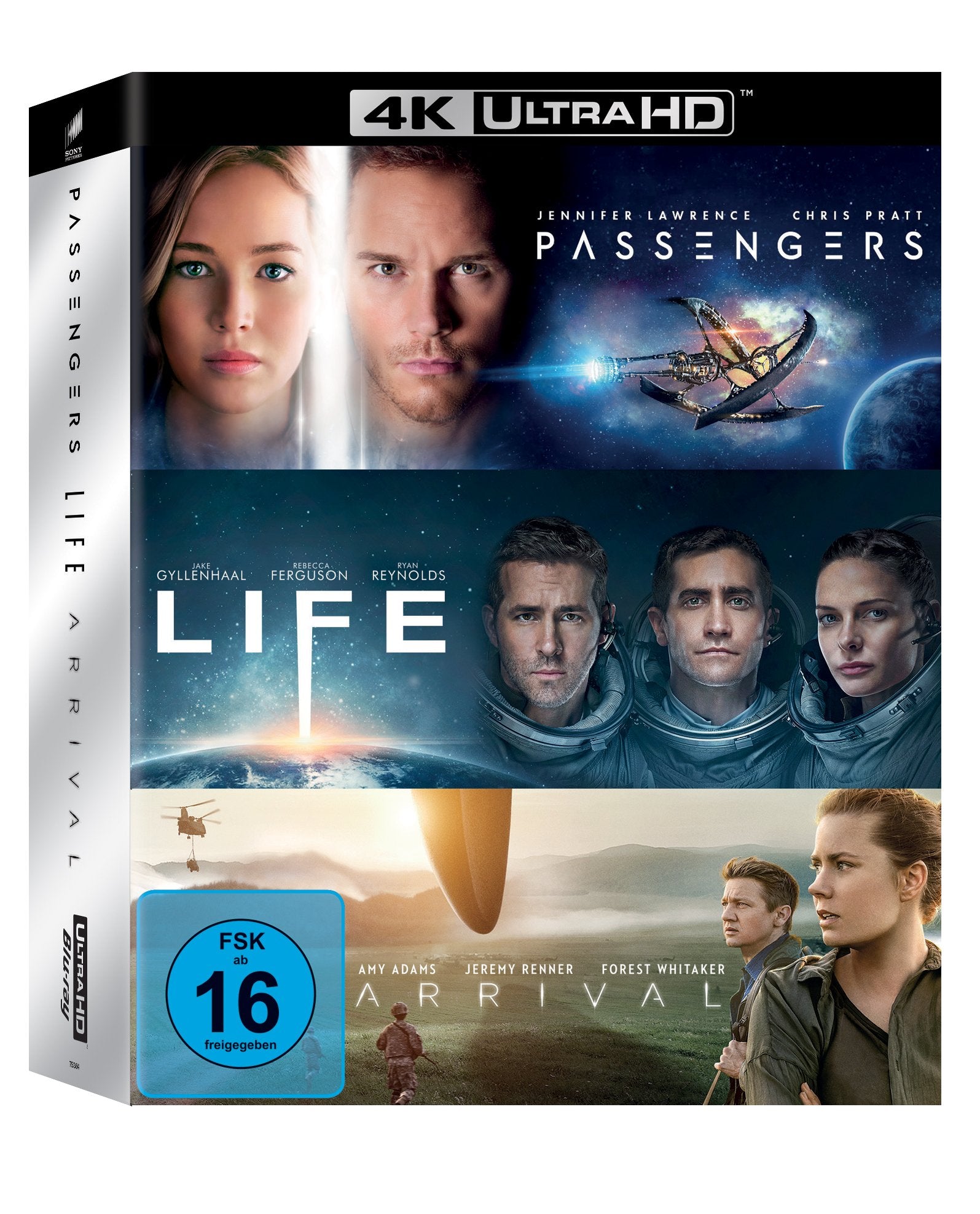 Arrival / Life / Passengers (4K Ultra HD Boxset) (exklusiv bei Amazon.de) Films