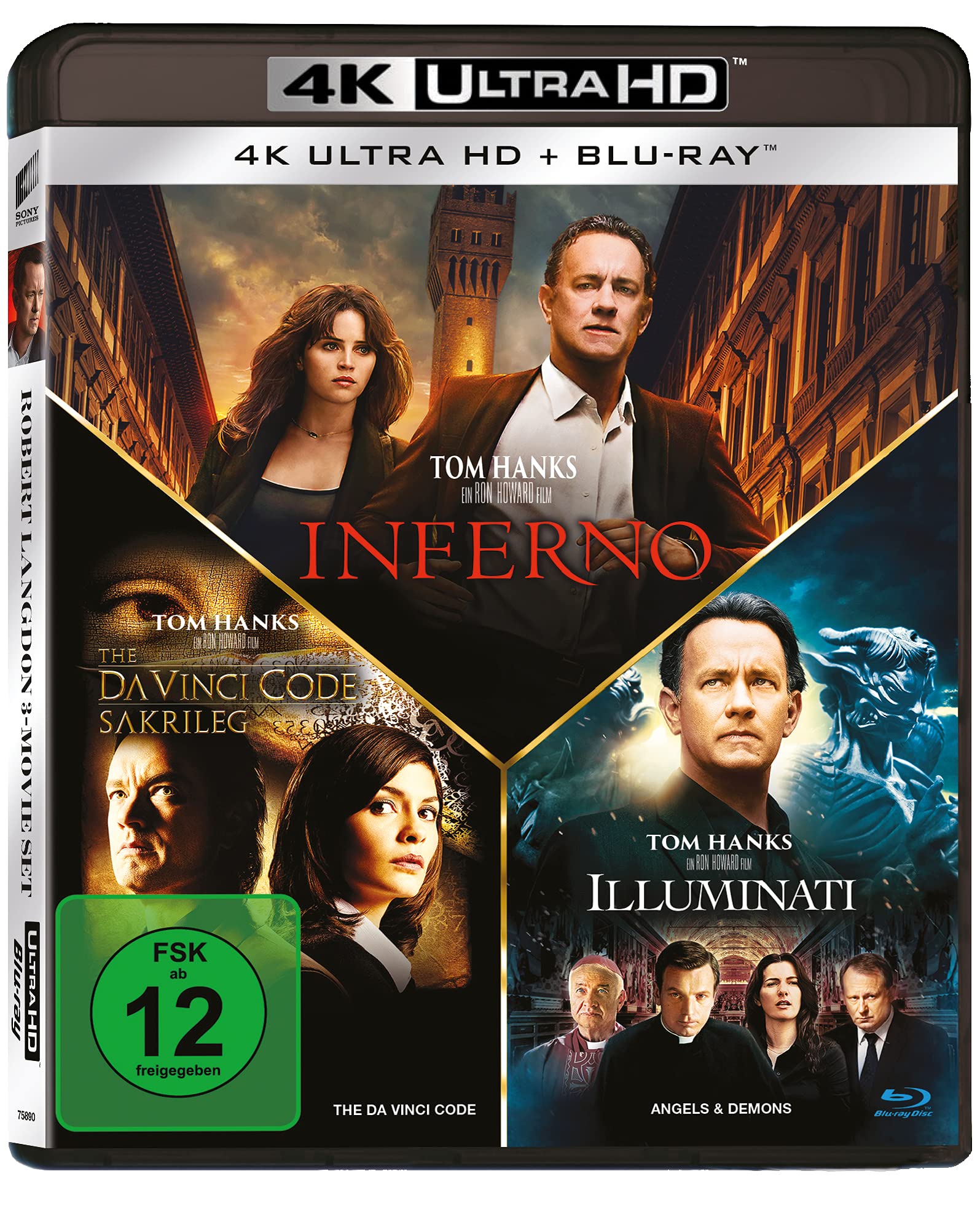 Illuminati / Inferno / The Da Vinci Code - 6-Disc-Set (3xUHD, 3xBD, exklusiv, limitiert) Films