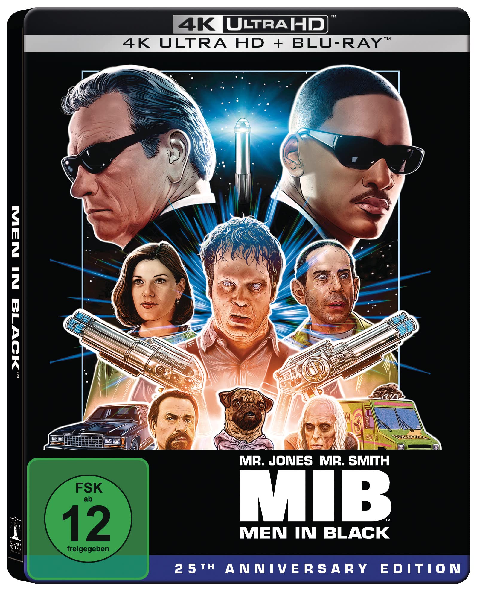 Men in Black – 25th Anniversary Edition (4K Ultra-HD + Blu-ray Limited Steelbook) Movies