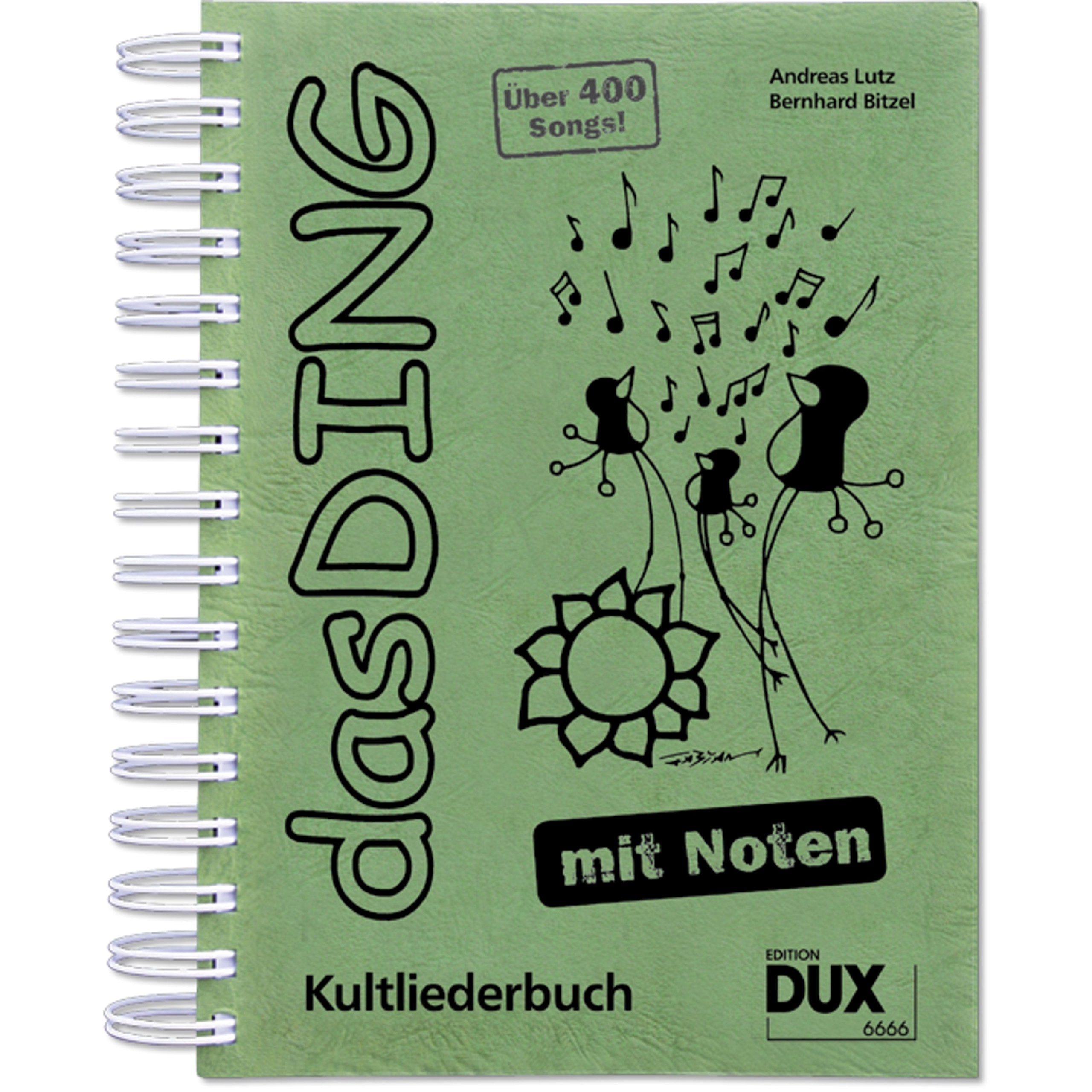Das Ding mit Noten: Kultliederbuch Sheet Music