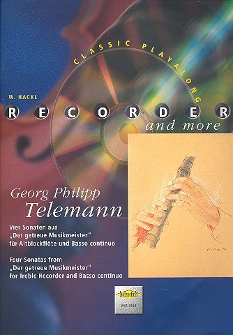 Recorder and more: Georg Philipp Telemann, vier Sonaten aus "Der getreue Musikmeister" für Altblockflöte und Basso contiunuo, mit CD Sheet Music