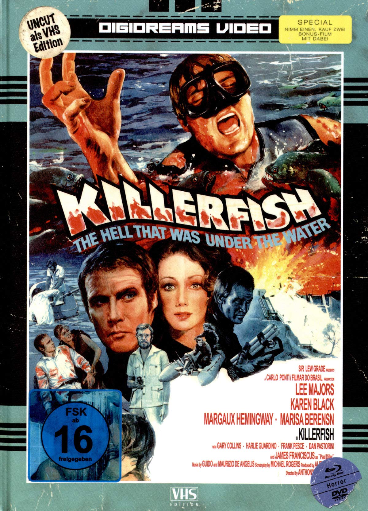 Killerfish - Mediabook (plus Bonusfilm: Blutige Seide) limitierte Auflage 250 Stück!!! Movies