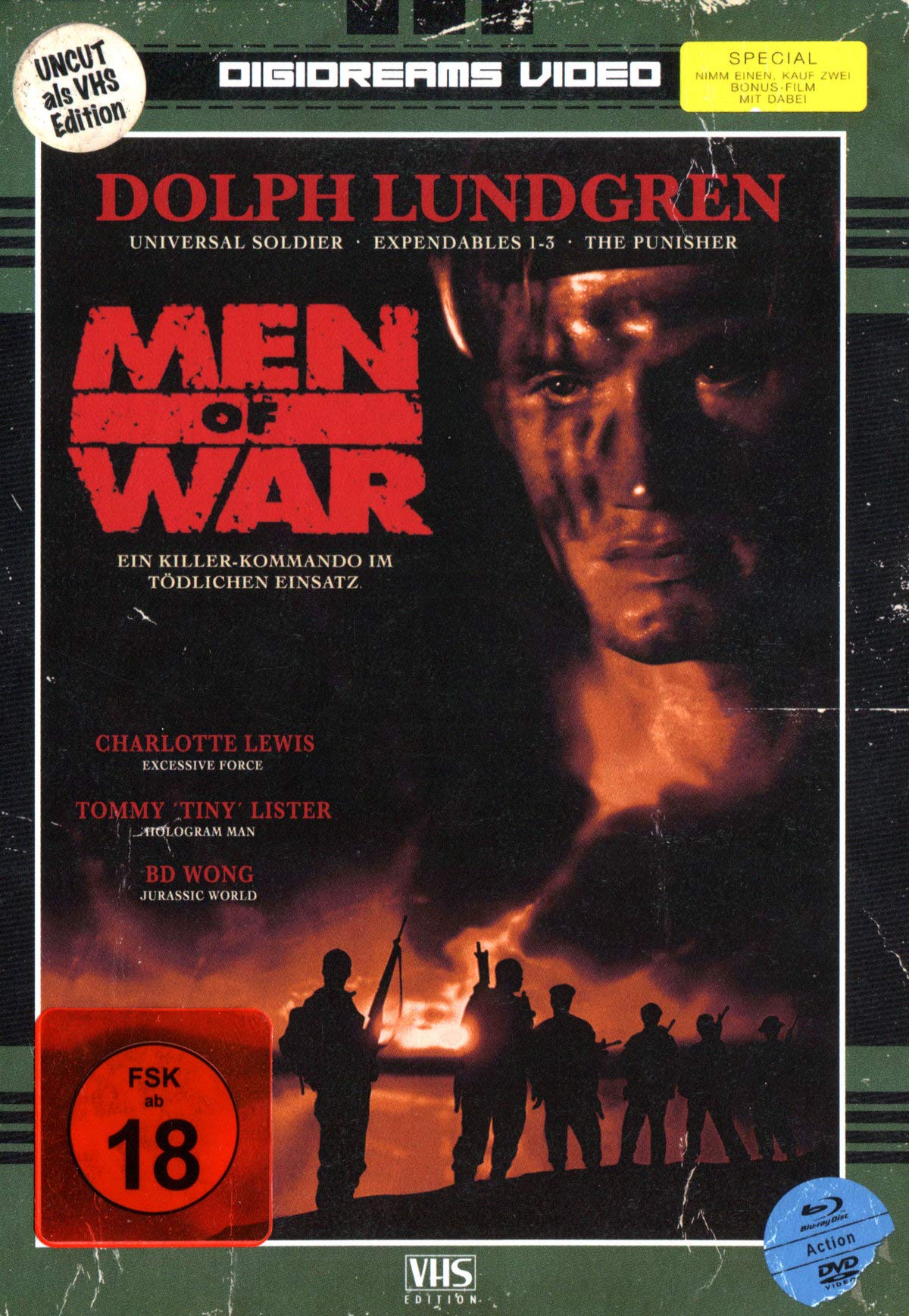 Men of War - Limited Mediabook VHS Edition/Uncut (+ DVD: Men of War) (+ Bonus: Sabotage DVD und Blu-ray) Movies