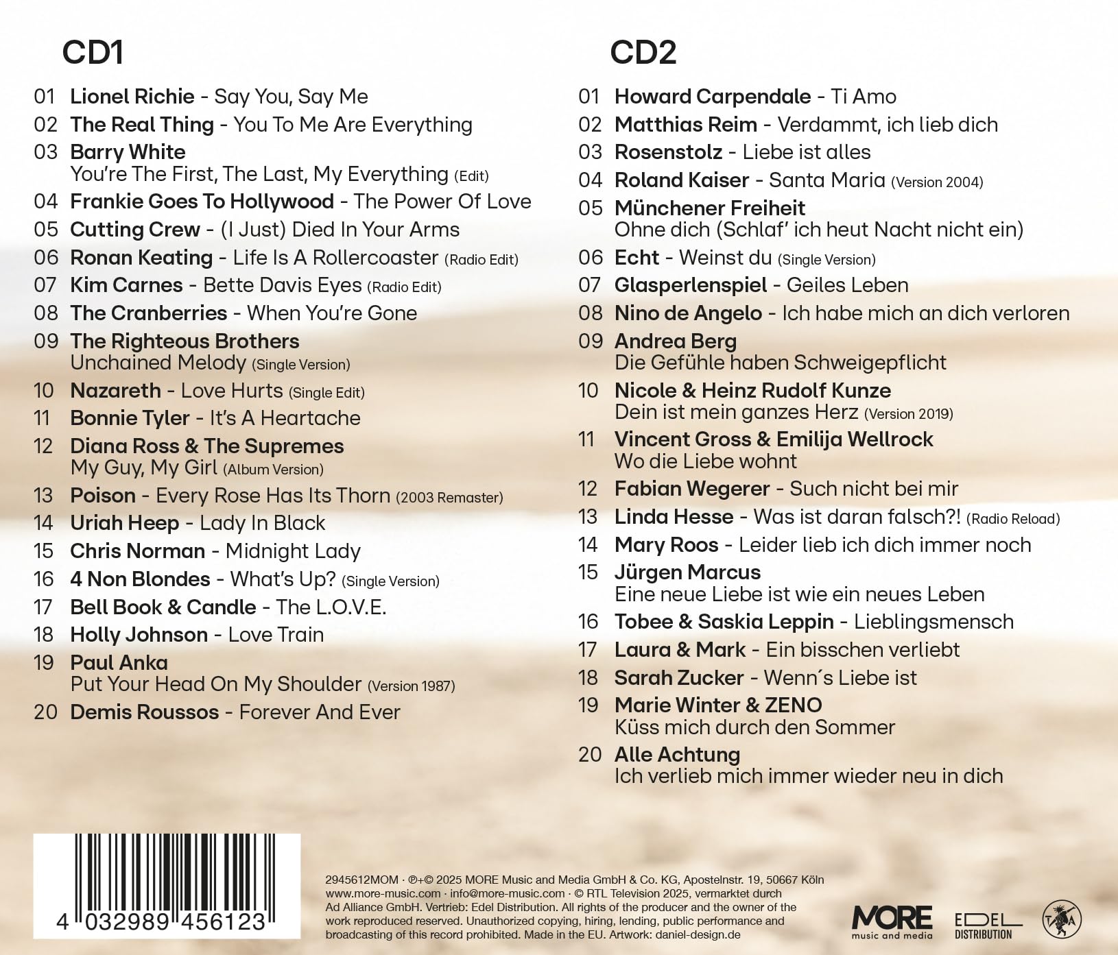 Rtl Hits-die Größten Love Songs Pop