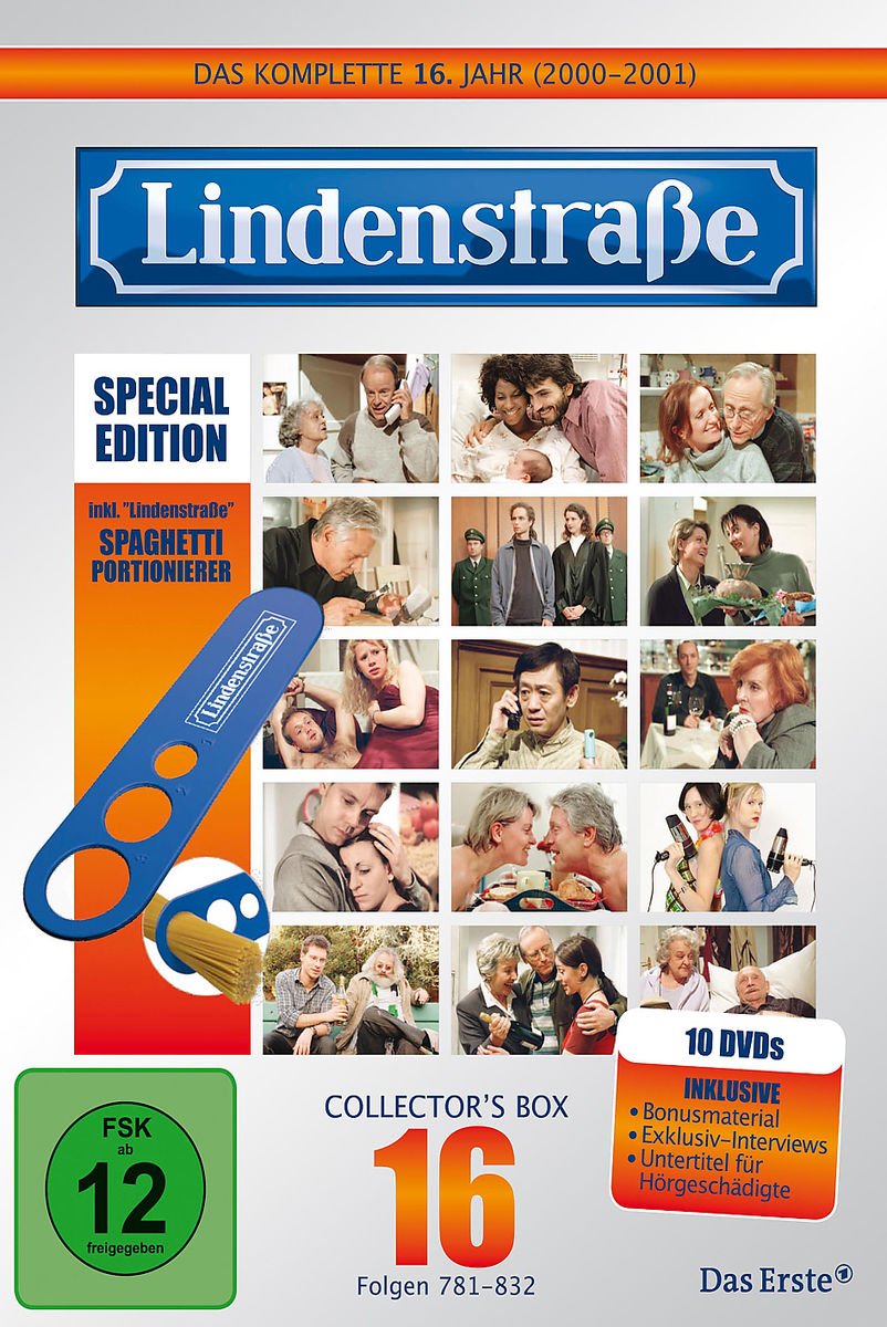 Lindenstraße - Das komplette 16. Jahr (Collector's Box, 10 DVDs) - Special Edition mit Spaghetti-Portionierer Box sets