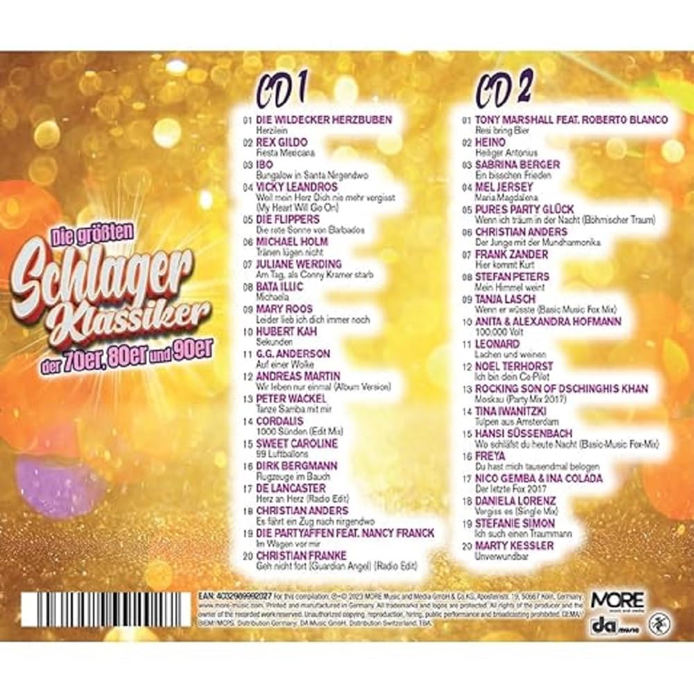 Die Größten Schlager Klassiker der 70er, 80er und German Schlager & Volksmusik