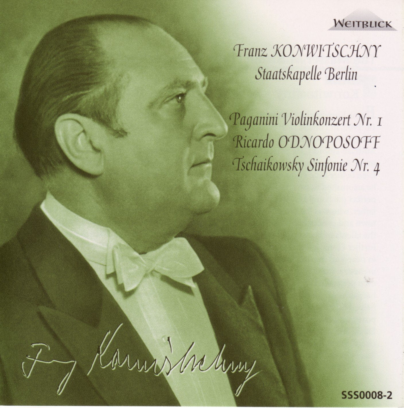 Paganini Violin Concerto No.1 W.Ricardo Odnoposoff. Tchaikovsky Symphony No.4. (Staatskapelle B Music