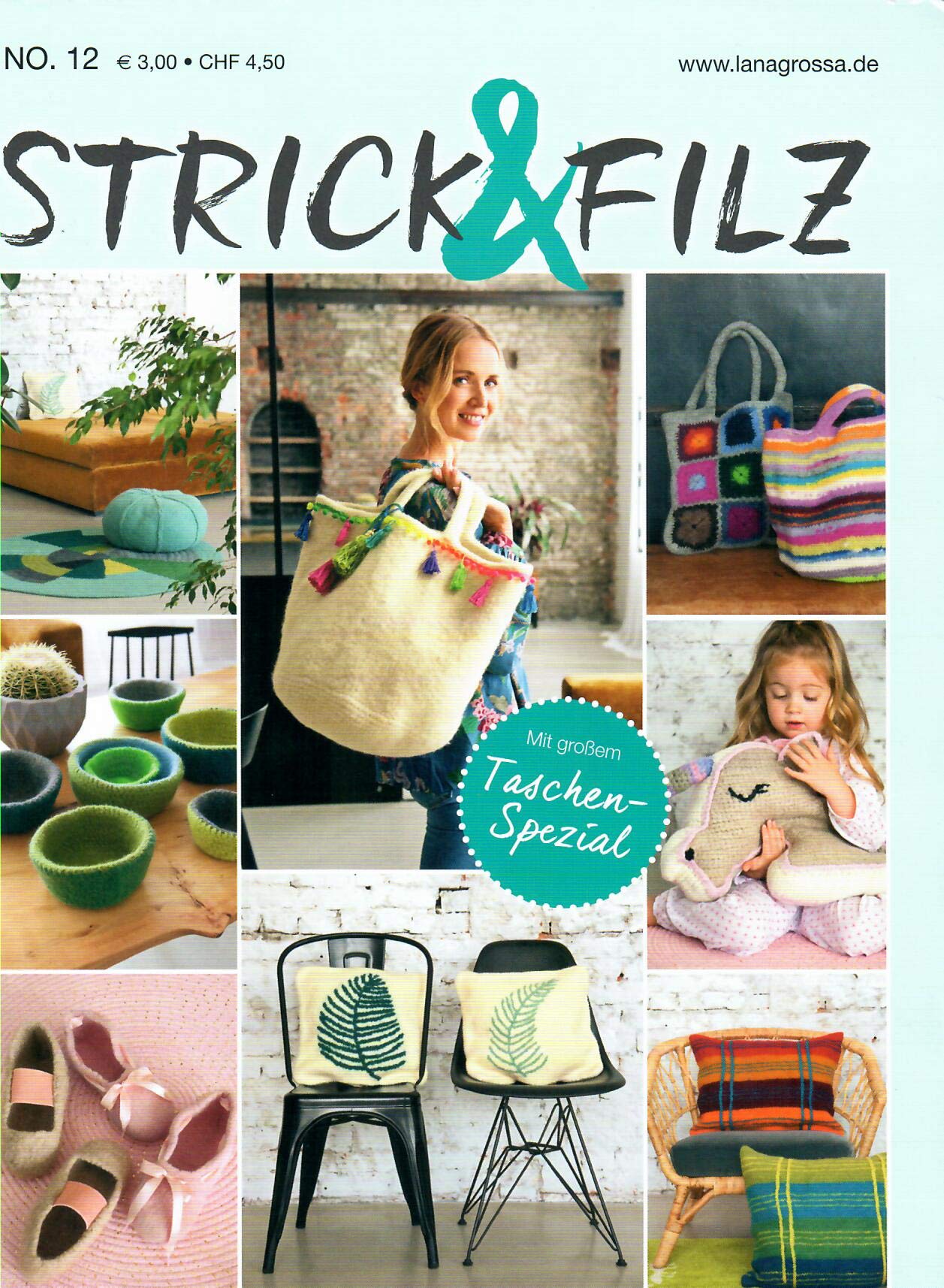 Sewing Box Gloor Knitting Book by Lana Grossa Knitting & Felt Edition No. 12 cd