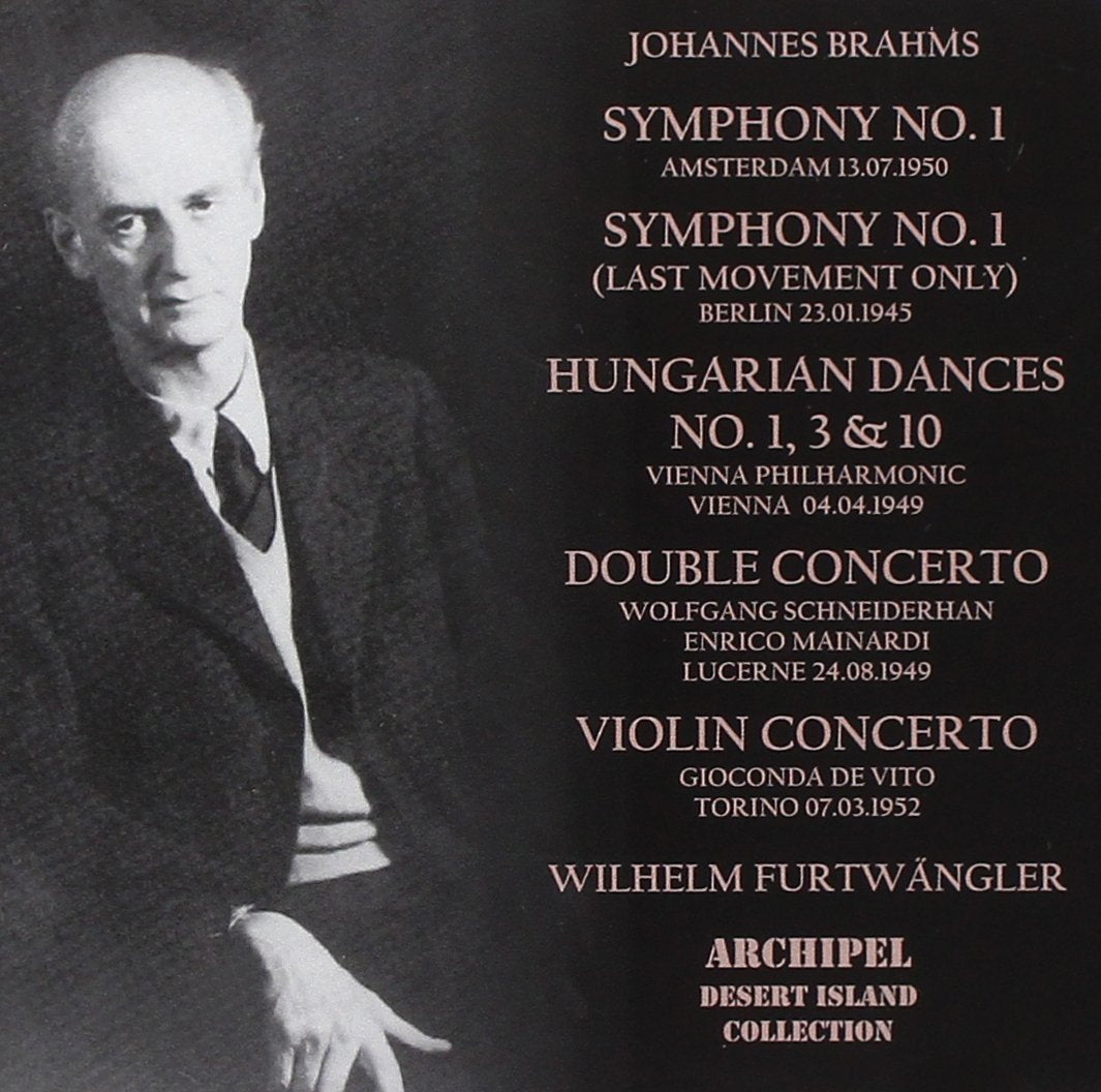 Brahms: Sinfonie Nr. 1, Finalsatz der 1. Sinfonie (1945), 3 Ungarische Tänze, Doppelkonzert & Violinkonzert Classical