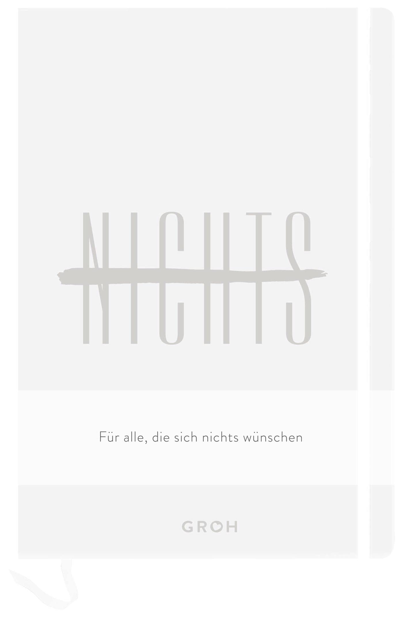 Product Image: Notizbuch NICHTS weiß