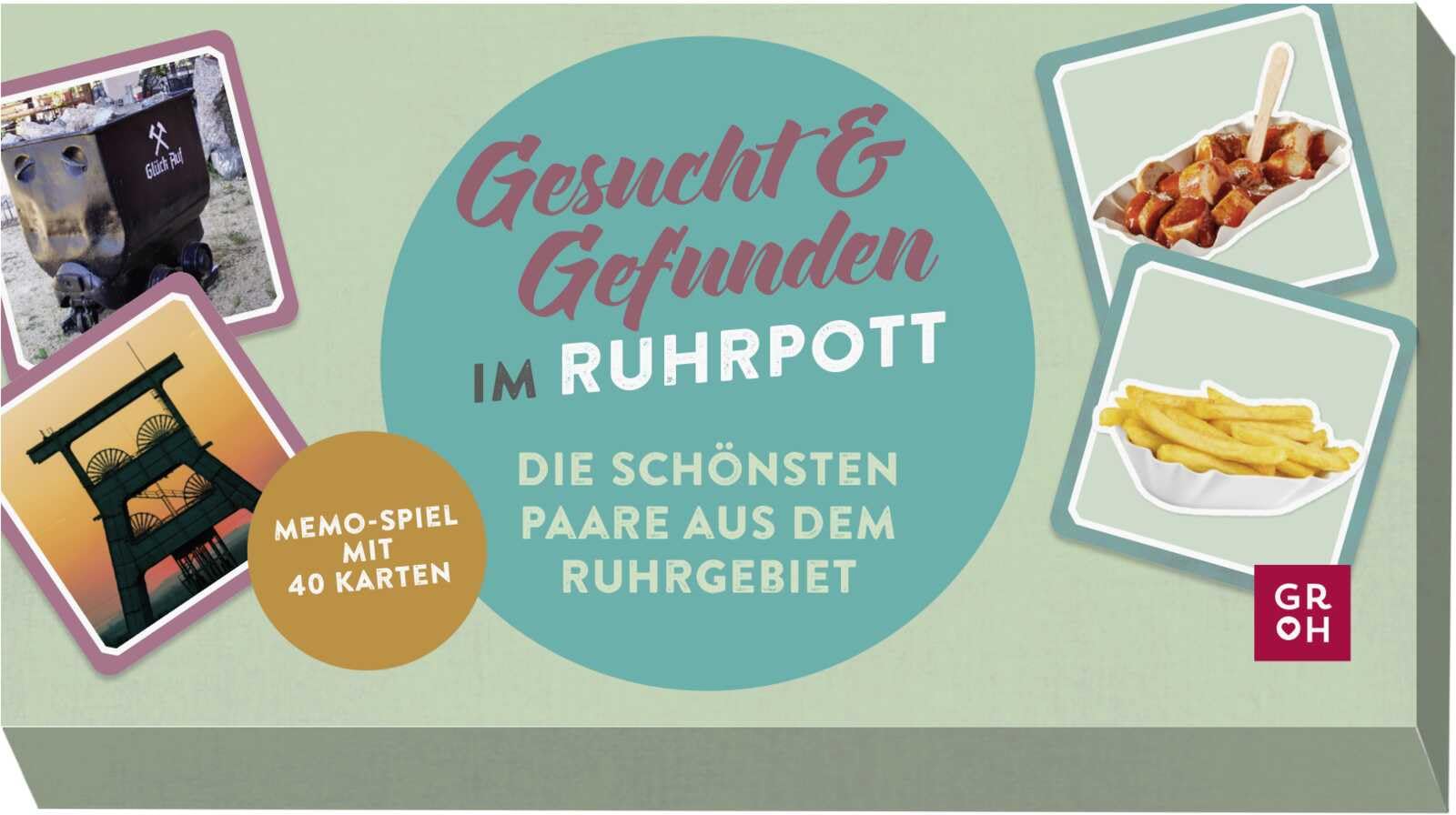 Gesucht & gefunden im Ruhrpott - Die schönsten Paare aus dem Ruhrgebiet: Memo-Spiel mit 40 Karten Card Games