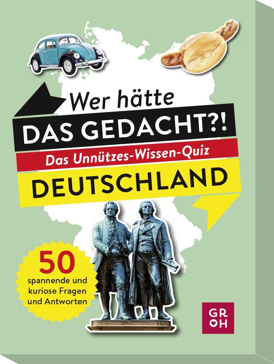 Wer hätte das gedacht?! Das Unnützes-Wissen-Quiz Deutschland: Rätselbox mit 50 spannenden und kuriosen Fragen und Antworten (Regionales unnützes Wissen) Humour & Satire