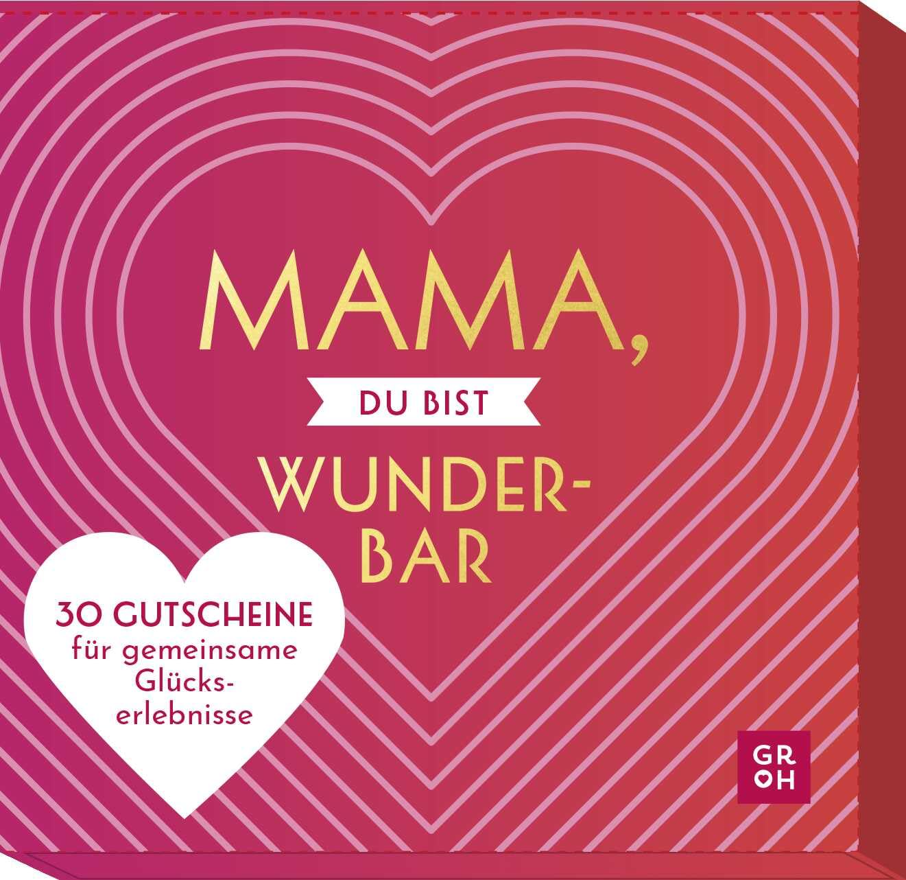 Mama, du bist wunderbar: 30 Gutscheine für gemeinsame Glückserlebnisse | Originelle Gutschein-Ideen für Aktivitäten wie Fotoshooting, Buchclub, Basteln, Kochen, Backen usw. Contemporary literature Books