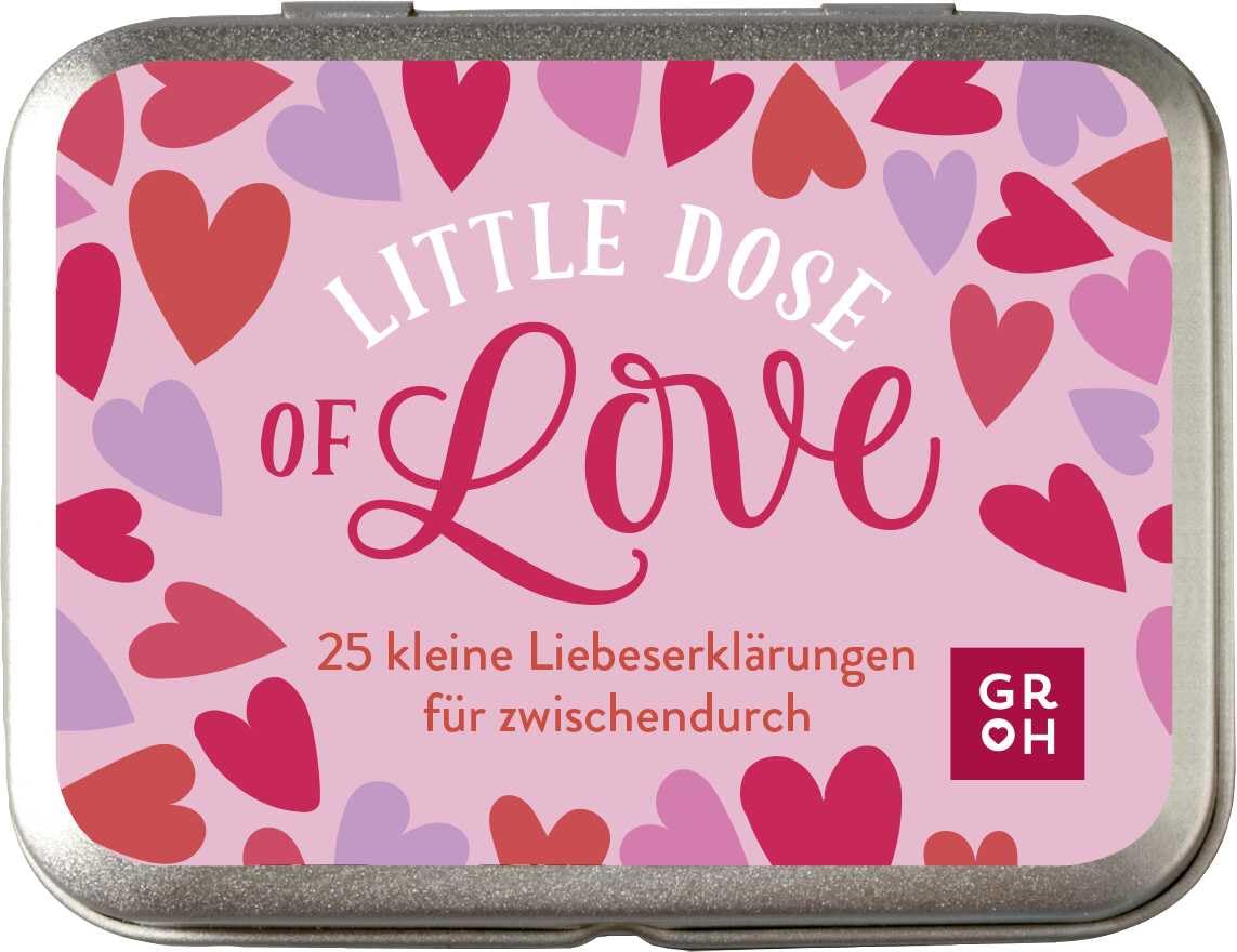 Little Dose of Love: 25 kleine Liebeserklärungen für zwischendurch | Süße Metalldose mit Liebesbotschaften als romantisches Geschenk für Valentinstag, Jahrestag, o.ä. Lifestyle