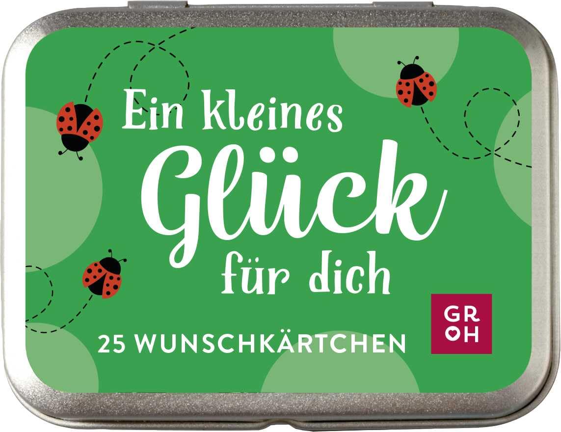 Ein kleines Glück für dich: 25 Wunschkärtchen | Süße kleine Dose mit liebevollen Sprüchen und Glücksimpulsen | Gute Wünsche als Geschenk Lifestyle