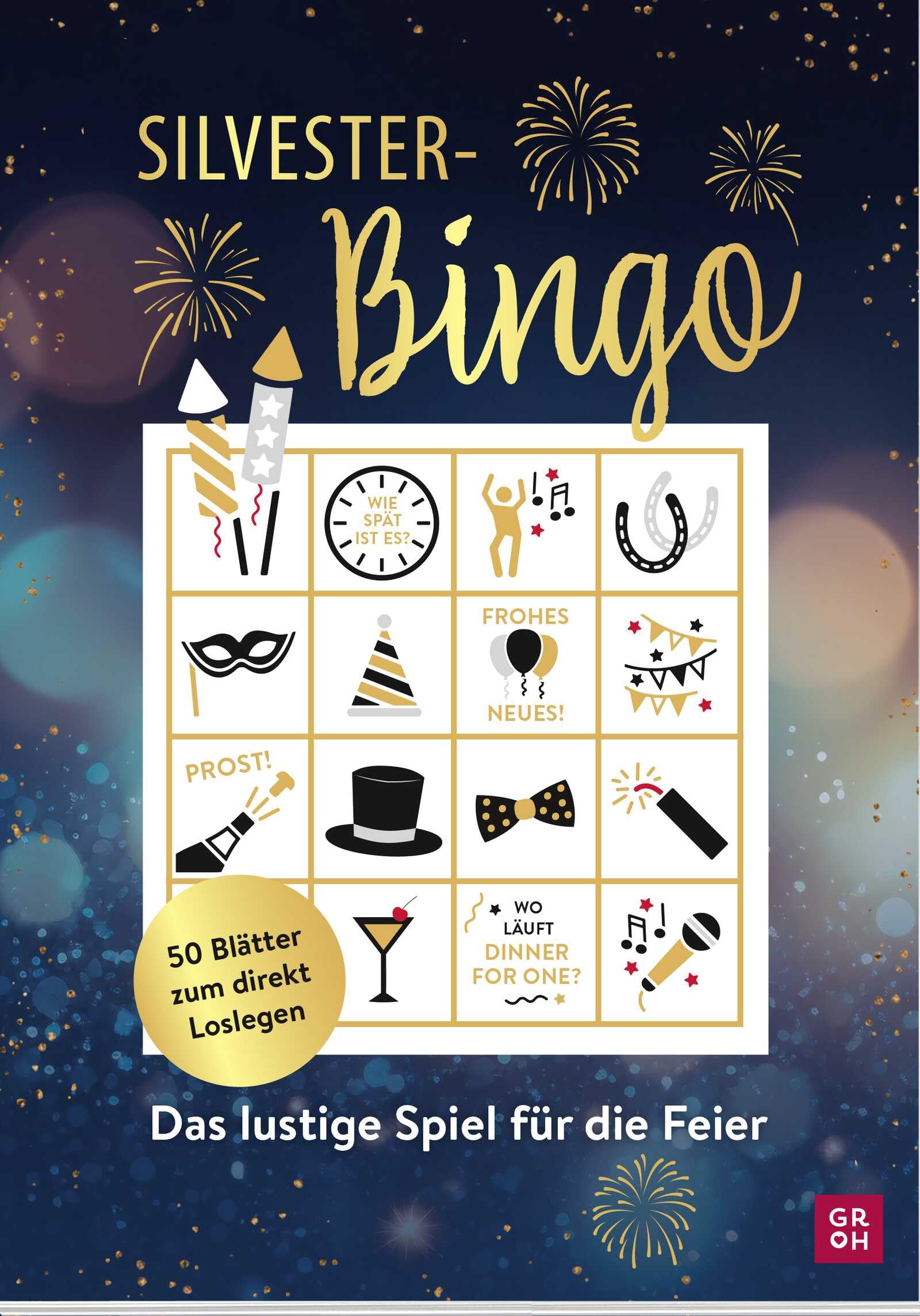 Silvester-Bingo: Das lustige Spiel für die Feier | Lustiger Spielblock mit 50 verschiedenen Bingo-Vorlagen Lifestyle