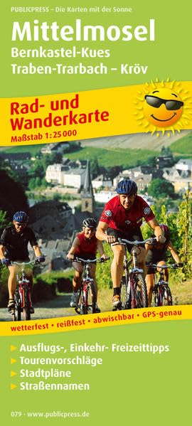 Mittelmosel, Bernkastel-Kues - Traben-Trarbach - Kröv: Rad- und Wanderkarte mit Ausflugszielen, Einkehr- & Freizeittipps und Stadtplänen, wetterfest, ... GPS-genau (Rad- und Wanderkarte / RuWK) Leisure, Home & Garden
