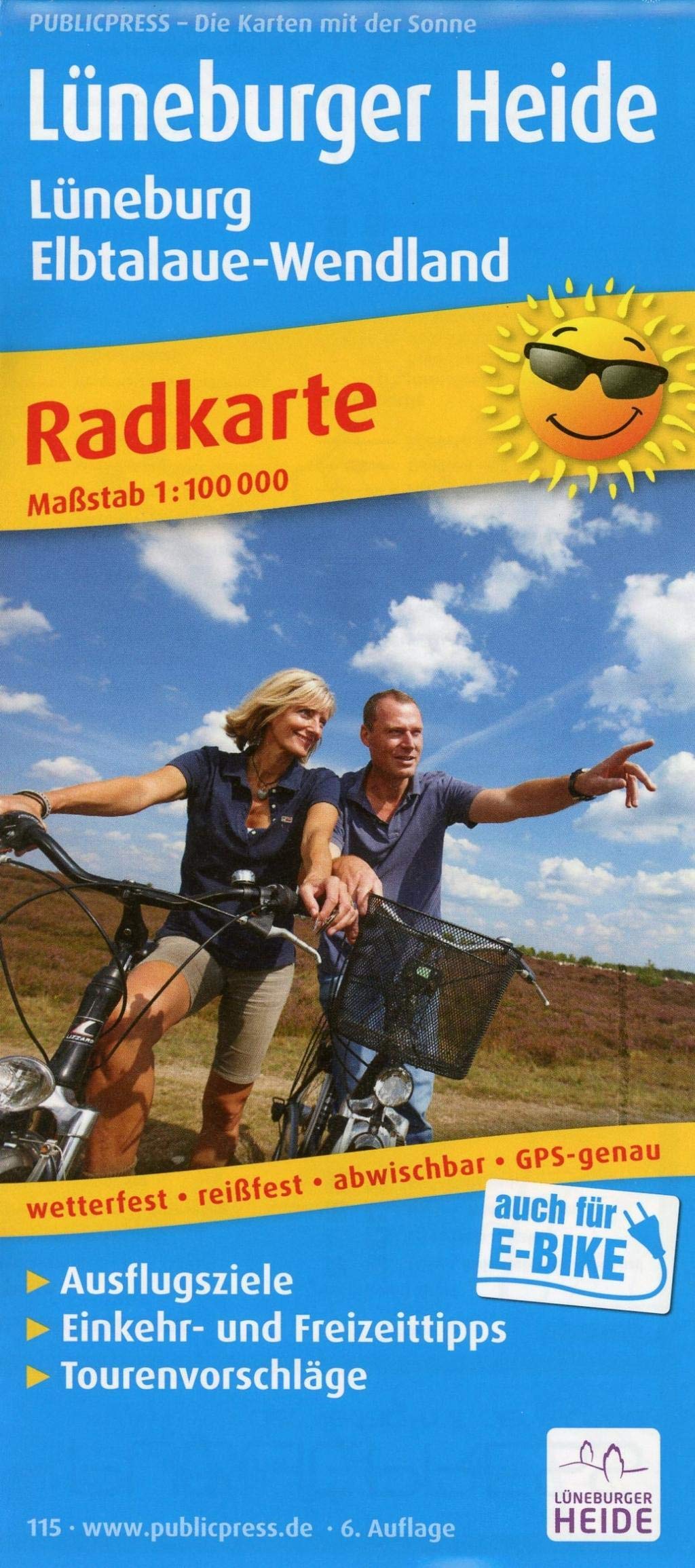 Lüneburger Heide - Lüneburg - Elbtalaue-Wendland: Radwanderkarte mit Ausflugszielen, Einkehr- & Freizeittipps, reissfest, wetterfest, abwischbar, GPS-genau. 1:100000 (Radkarte: RK) Leisure, Home & Garden