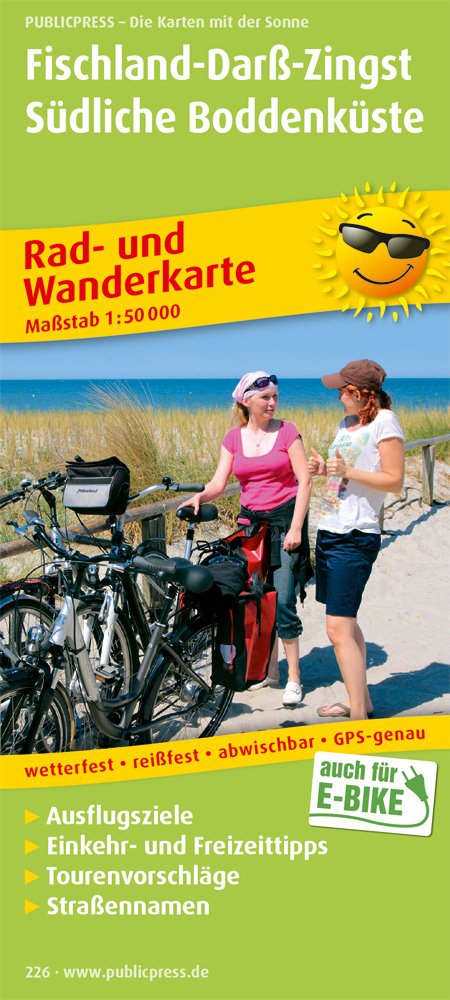 Fischland - Darss - Zingst. 1:50000. Rad- und Wanderkarte mit Ausflugszielen, Einkehr- & Freizeittipps, reissfest, wetterfest, beschriftbar und wieder abwischbar Leisure, Home & Garden