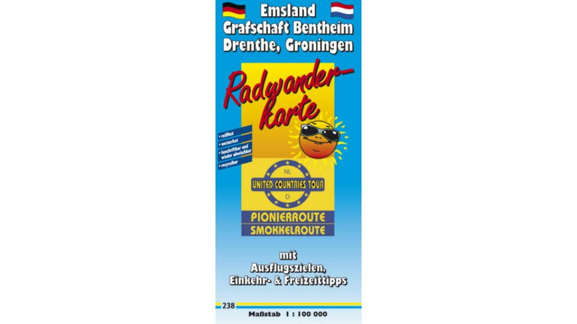 Emsland - Grafschaft Bentheim - Drenthe - Groningen, United Countries Tour: Radwanderkarte mit Ausflugszielen, Einkehr- & Freizeittipps, Entfernungen, ... GPS-genau. 1:100000 (Radkarte / RK, Band 238) Leisure, Home & Garden