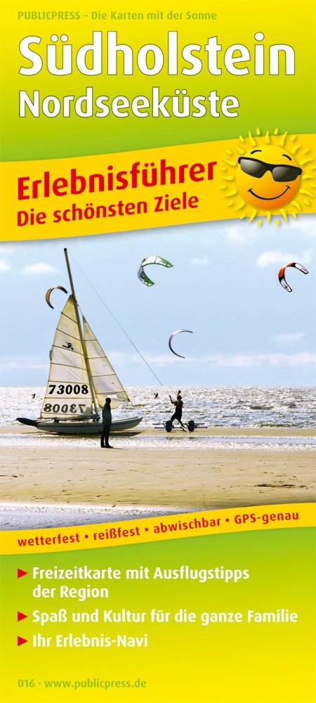 Südholstein - Nordseeküste: Erlebnisführer mit Informationen zu Freizeiteinrichtungen auf der Kartenrückseite, wetterfest, reißfest, beschriftbar, GPS-genau. 1:150000 (Erlebnisführer / EF) Leisure, Home & Garden