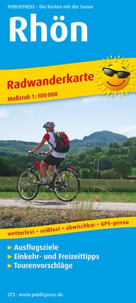 Rhön: Radwanderkarte mit Ausflugszielen, Einkehr- & Freizeittipps, wetterfest, reissfest, abwischbar, GPS-genau. 1:100000: Mit Ausflugszielen, ... recycelbar. GPS-genau (Radkarte / RK) Leisure, Home & Garden
