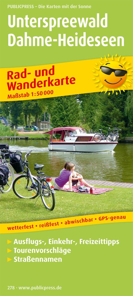 Unterspreewald - Dahme-Heideseen: Rad- und Wanderkarte mit Nebenkarten Königs Wusterhausen und Lübben, mit Ausflugszielen, Einkehr- & Freizeittipps, ... GPS-genau (Rad- und Wanderkarte / RuWK) Leisure, Home & Garden