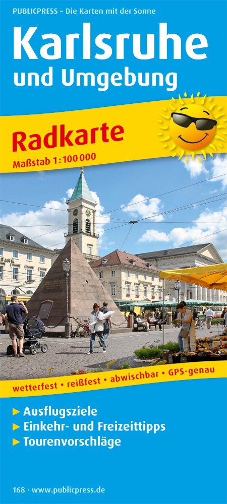 Karlsruhe und Umgebung: Radkarte mit Ausflugszielen, Einkehr- & Freizeittipps, wetterfest, reissfest, abwischbar, GPS-genau. 1:100000: Mit ... recycelbar. GPS-genau (Radkarte / RK) Leisure, Home & Garden