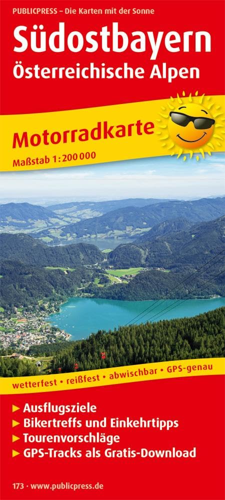 Südostbayern - Österreichische Alpen: Motorradkarte mit Tourenvorschlägen, Ausflugszielen, Einkehr- & Freizeittipps, reissfest, wetterfest, abwischbar, GPS-genau. 1:200000 (Motorradkarte: MK) Leisure, Home & Garden