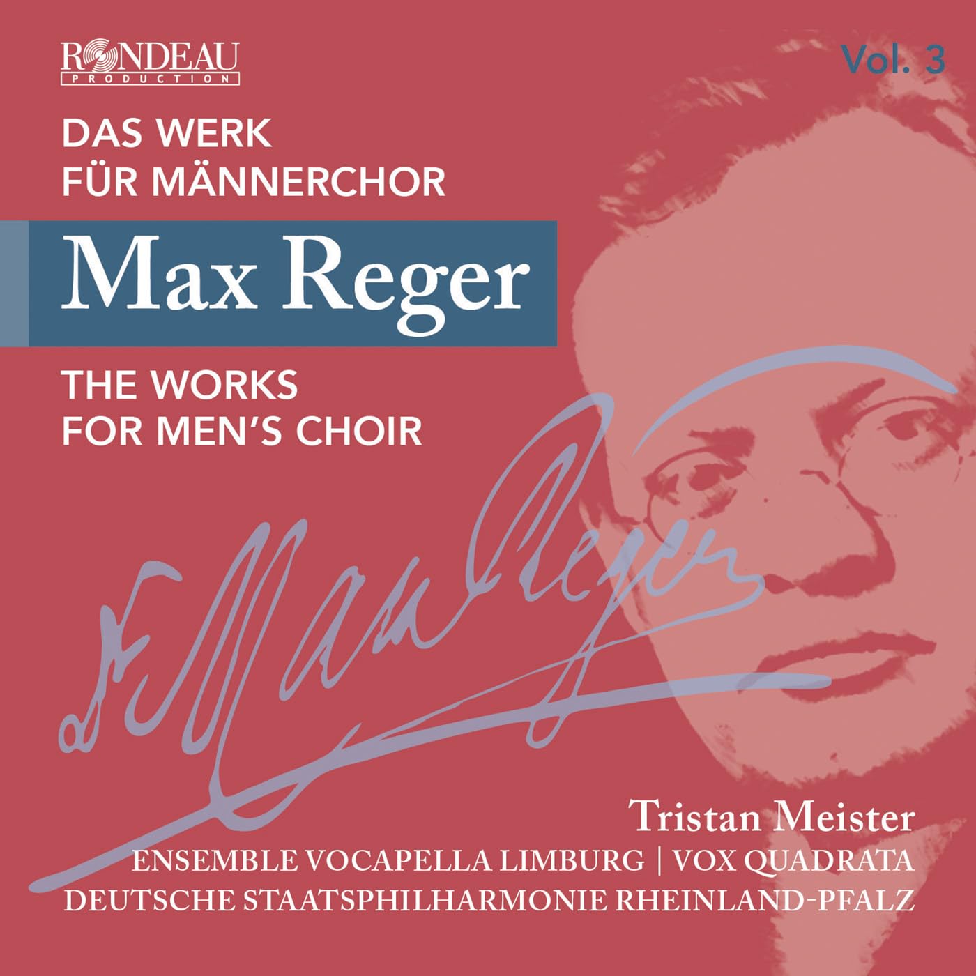 Max Reger das Werk Für Männerchor Vol. 3 Classical
