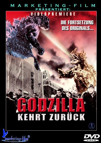 Godzilla kehrt zurück (Ausgezeichneter Godzilla Film der Showa-Reihe produziert in den legendären Toho Studios) in Real und Animation (AT: Godzilla Raids Again - Godzilla 2) Monster Kaiju Klassiker Movies