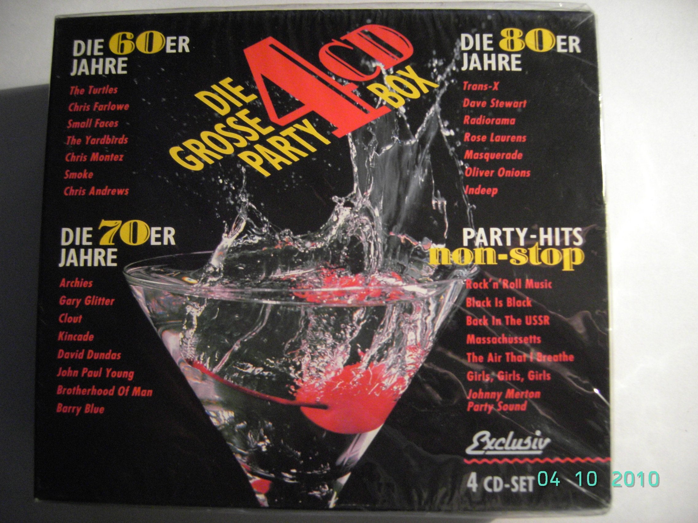 Die große 4 CD Party Box Music