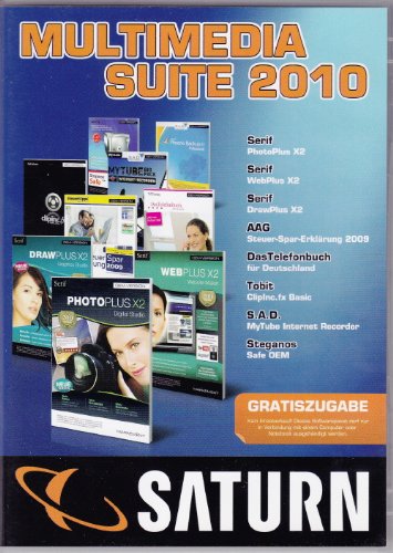 Multimedia Suite 2010 - OEM (Serif PhotoPlus X2, Serif WebPlus X2, Serif DrawPlus X2, AAG Steuer-Spar-Erklärung 2009, D Web & Graphic Design