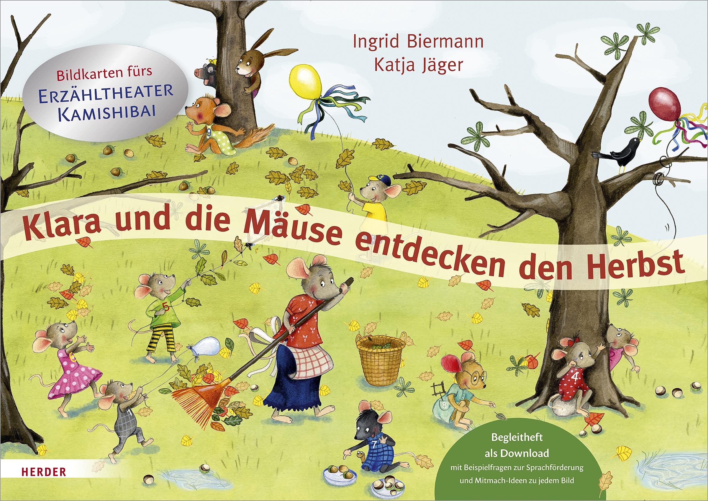 Klara und die Mäuse entdecken den Herbst. Bildkarten fürs Erzähltheater Kamishibai: Begleitheft als Download mit Beispielfragen zur Sprachförderung und Mitmach-Ideen zu jedem Bild Books