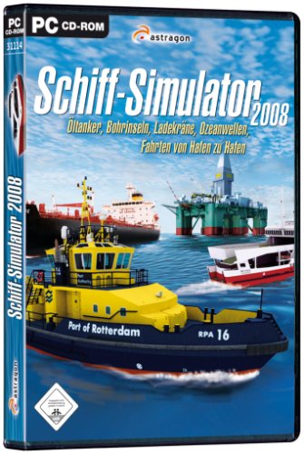 Schiff-Simulator 2008 - Öltanker, Bohrinseln, Ladekräne, Ozeanwellen, Fahrten von Hafen zu Hafen PC