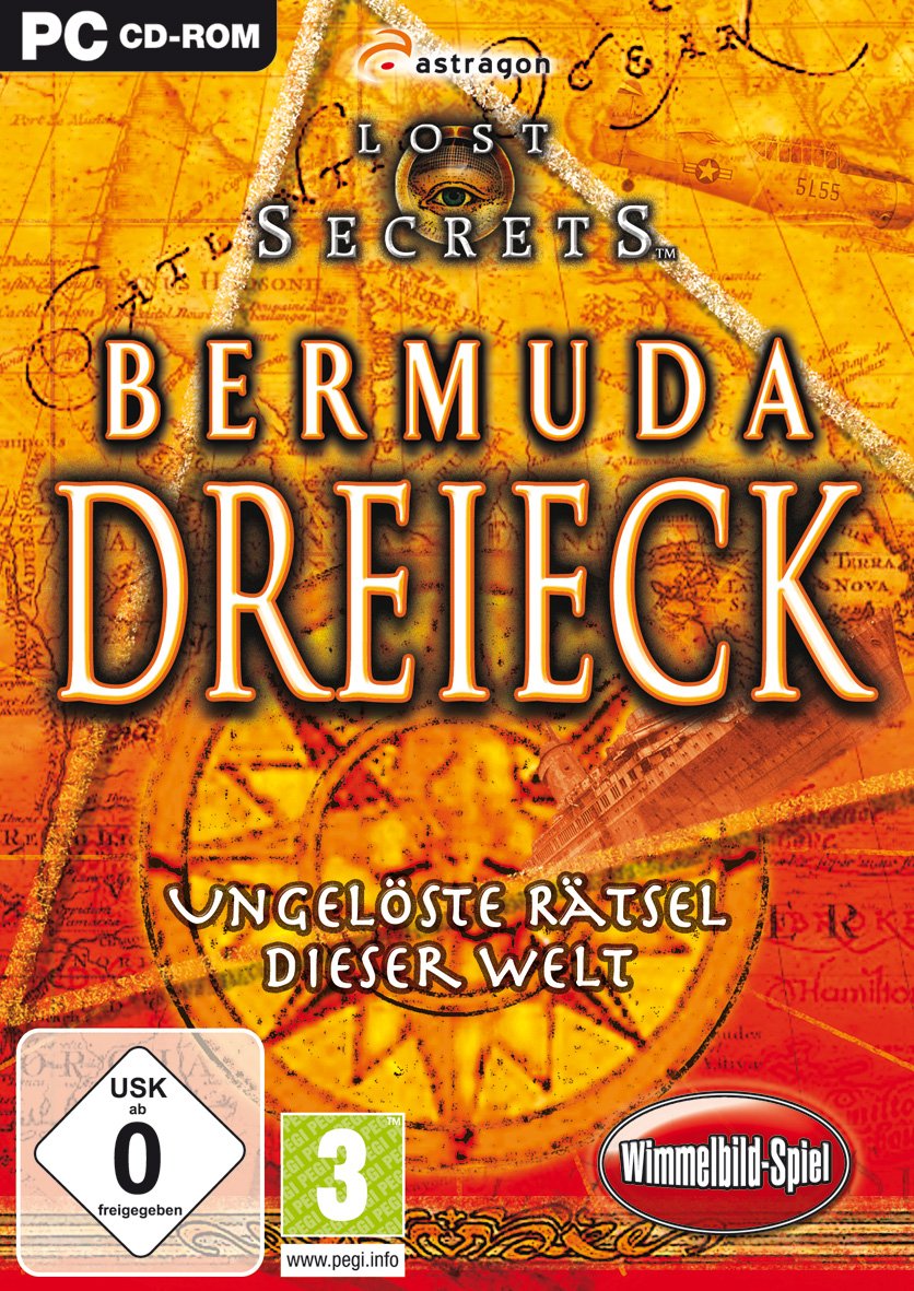 Lost Secrets, Bermuda Dreieck, CD-ROM: Ungelöste Rätsel dieser Welt. Wimmelbild-Spiel. Für Windows XP, Vista PC
