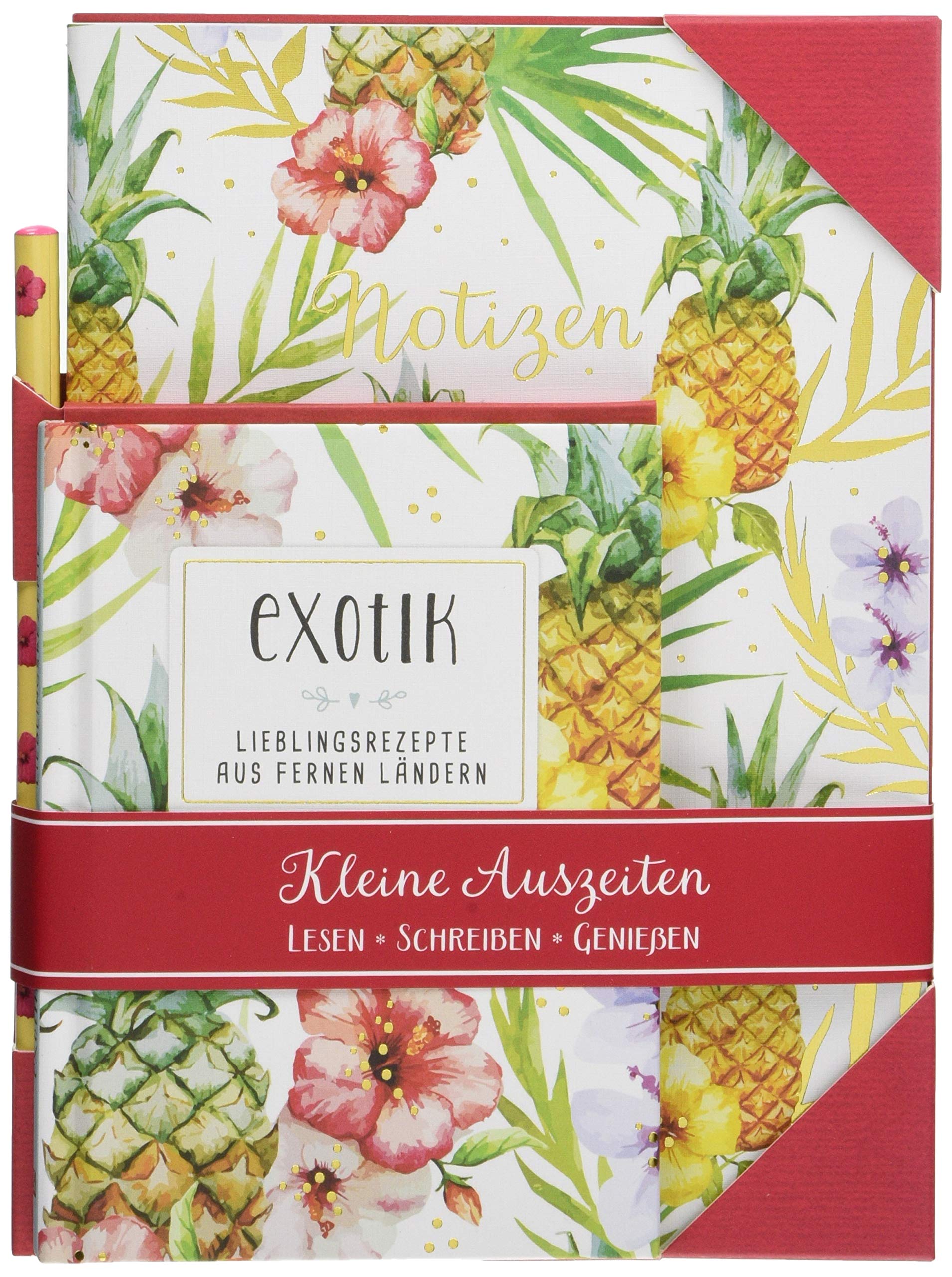Kleine Auszeiten: Exotik: Lesen - Schreiben - Genießen Buch mit Notizheft und Bleistift Lifestyle